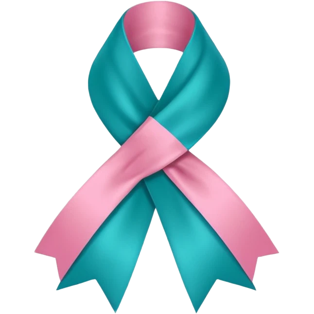 Thyroid cancer ribbon emoji