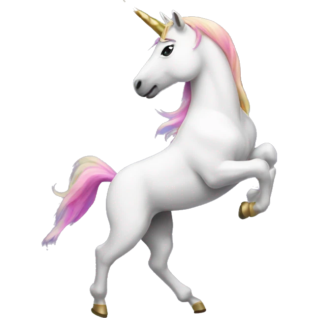 Dancing unicorn emoji