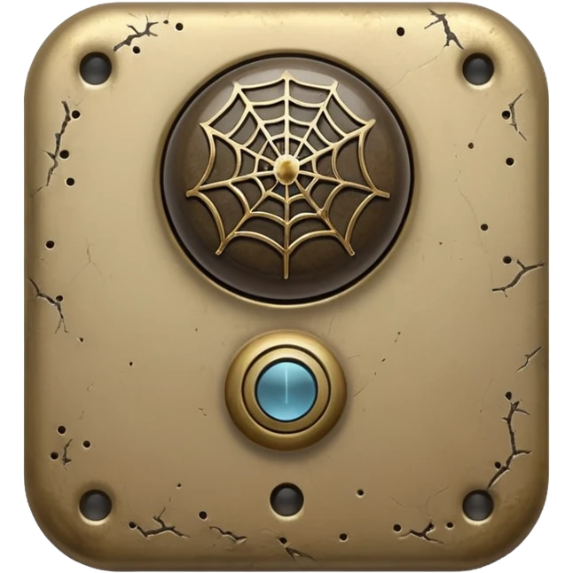 Doorbell with cobwebs  emoji