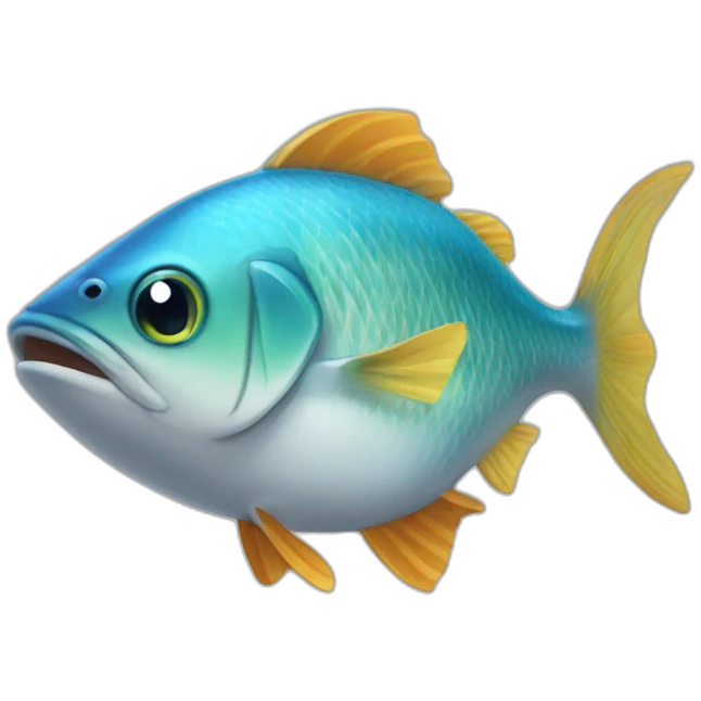 Un poisson chat emoji