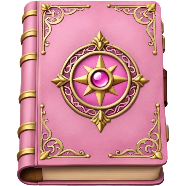 pink spell book emoji