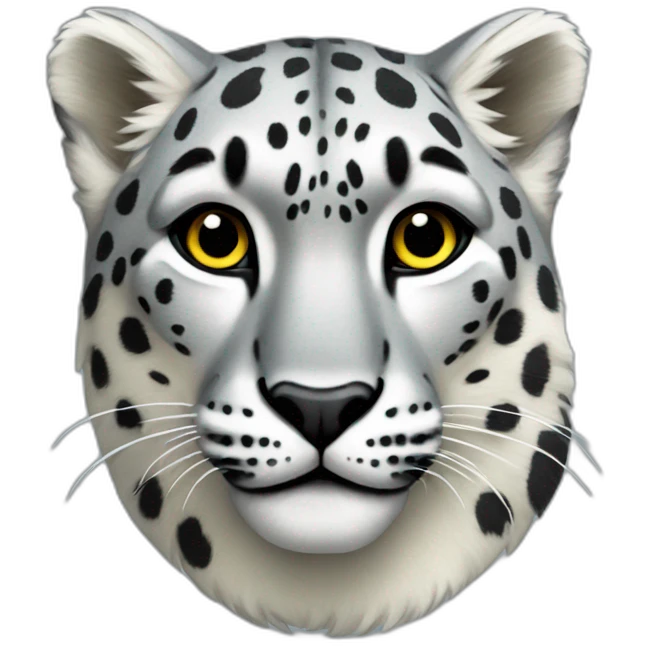 prismatical snow leopard emoji