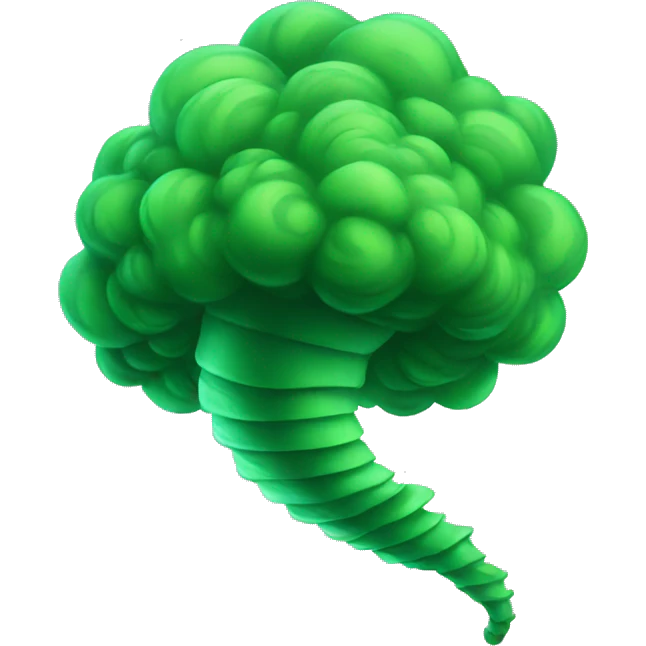 green tornado  emoji