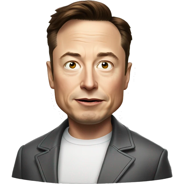 elon musk with mad emoji