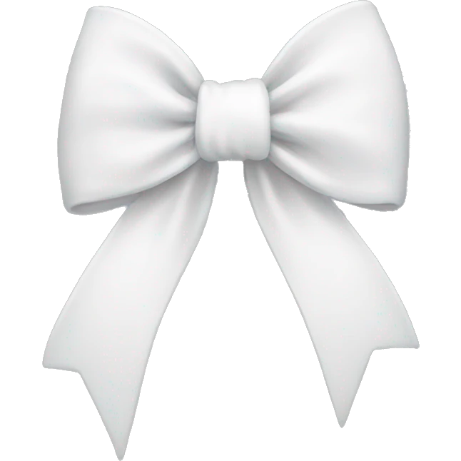 white bow emoji