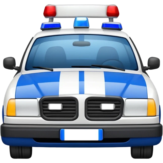 police car de face france emoji