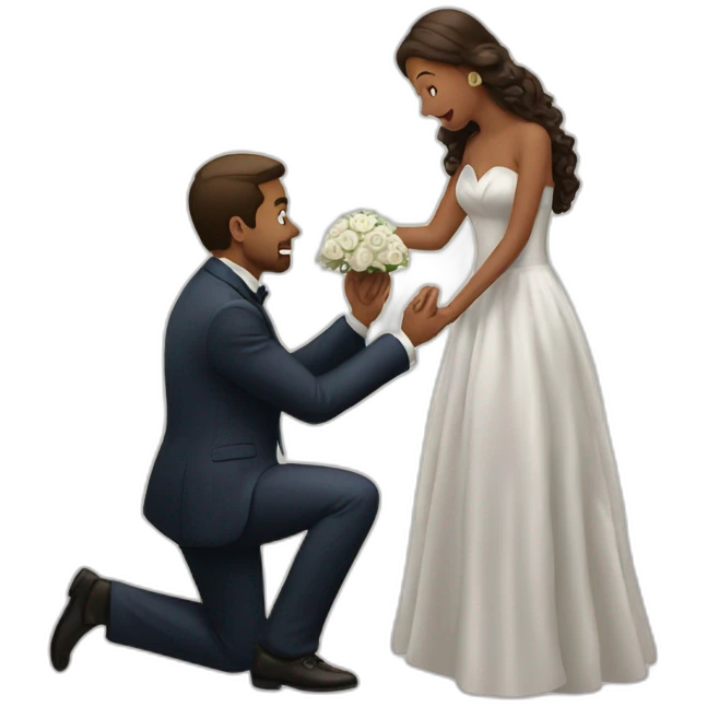 Wedding proposal emoji