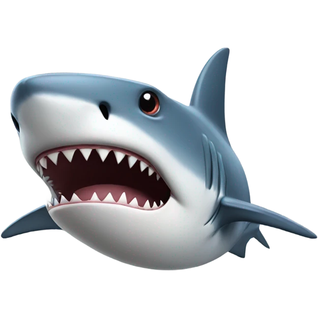 Shark wearing hat emoji