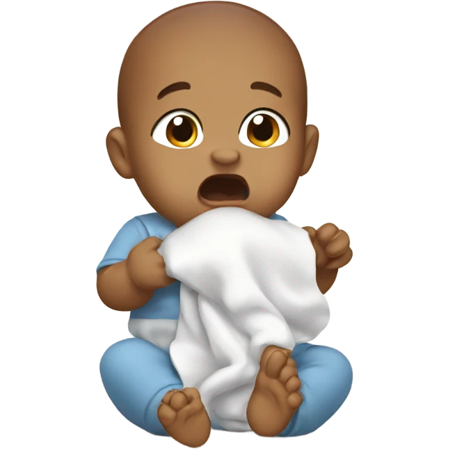 baby burping emoji