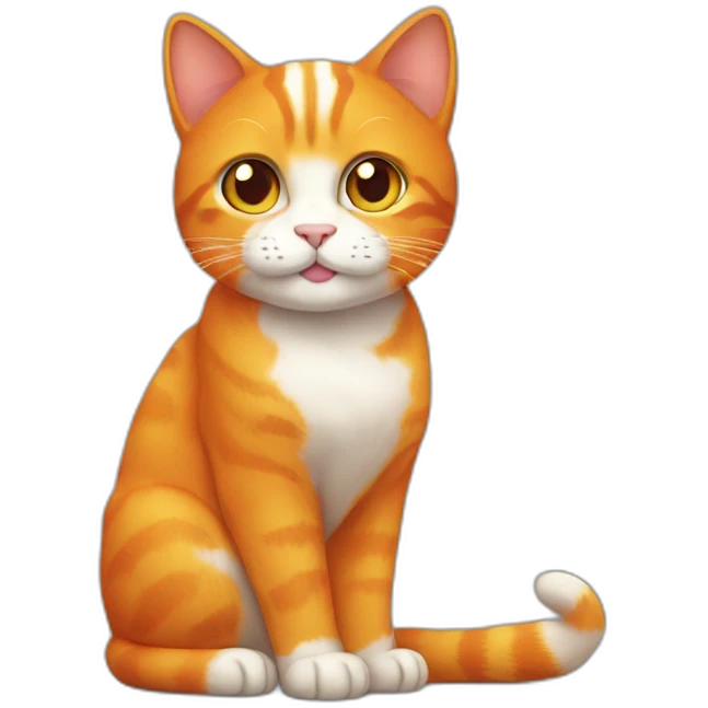 Orange cat emoji