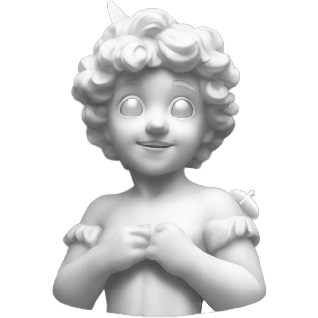 Victorian cupid statue emoji
