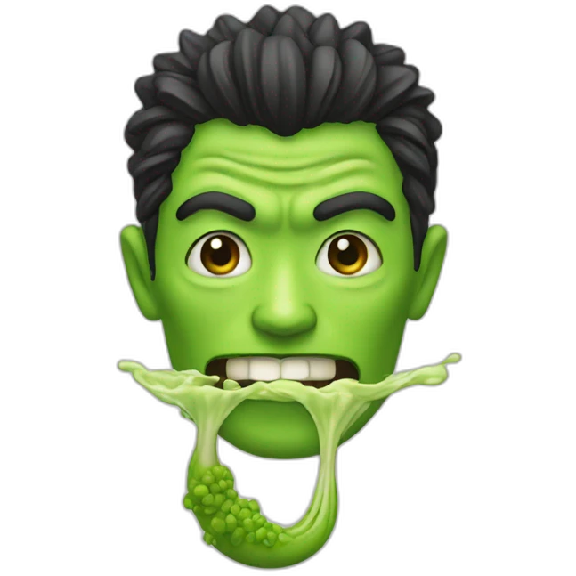 evil wasabi emoji