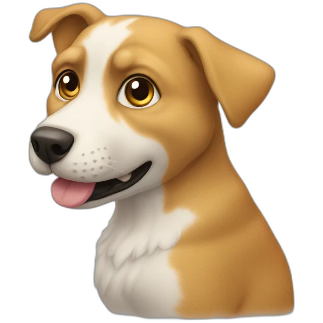 Un chat qui embrasse un chien emoji