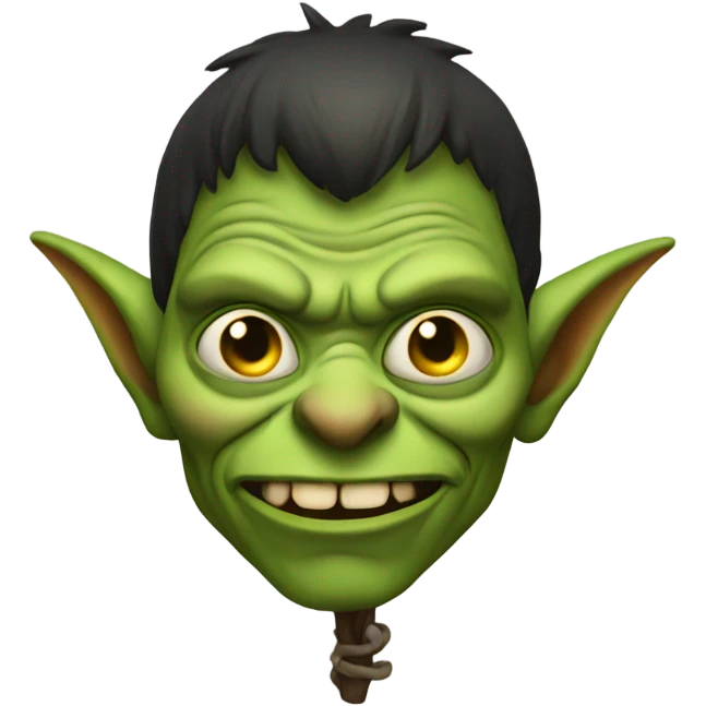 Goblin with hunch back emoji