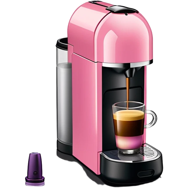 Pink Nespresso Vertuo Machine emoji