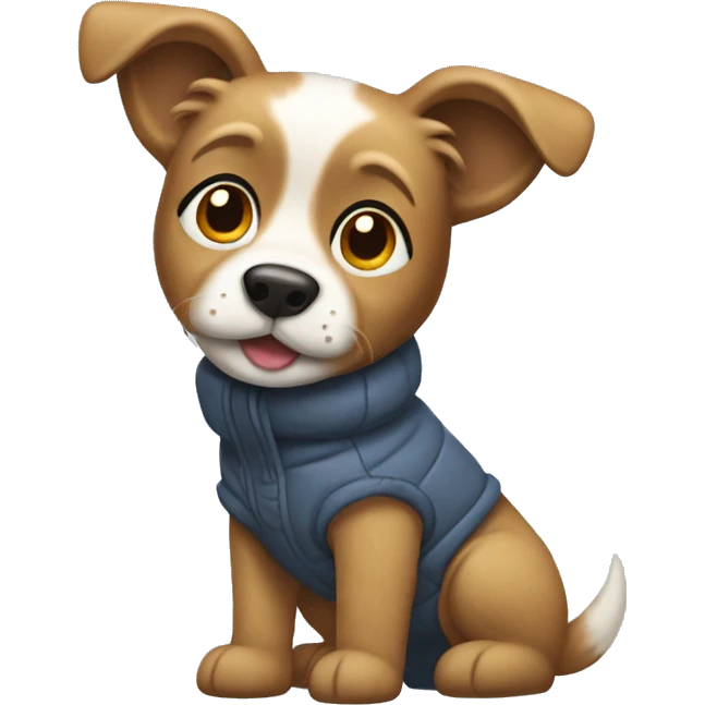 Dog wearing uggs emoji