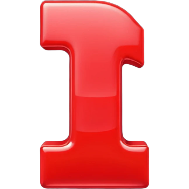 An animated number 1  emoji