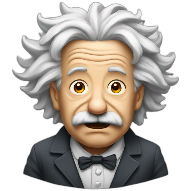 Mad einstein emoji