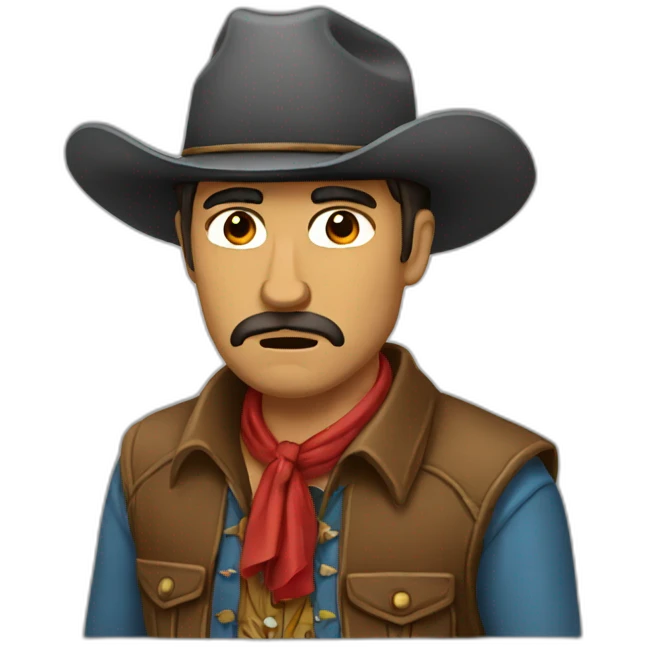 Vaquero triste emoji
