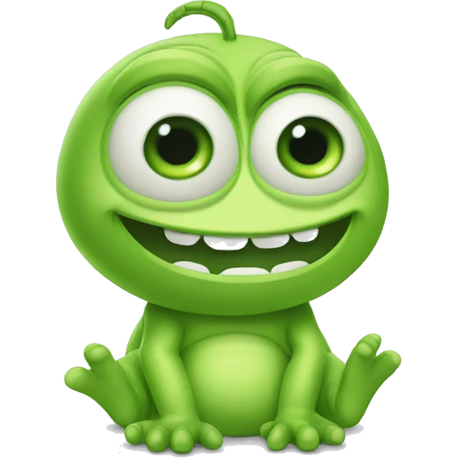 mike wazowski cute baby emoji