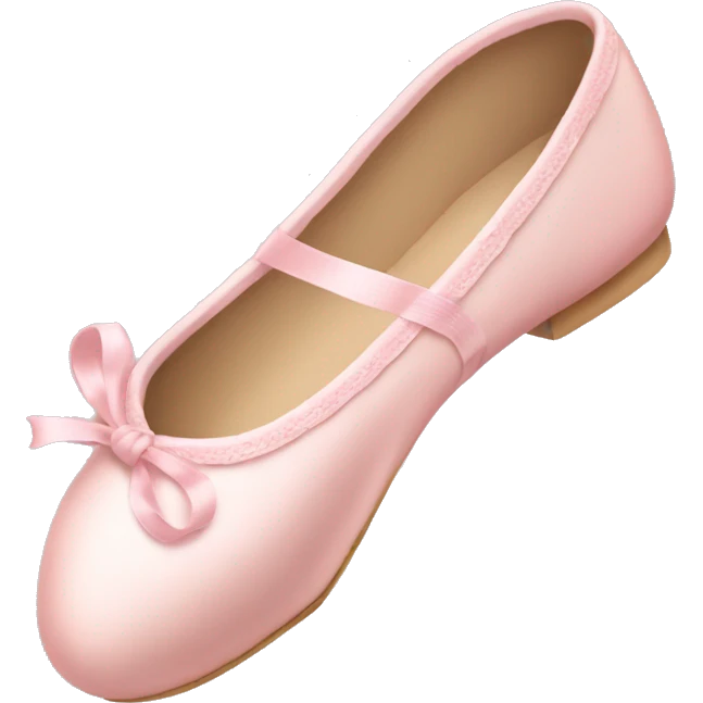 Pale pink ballet shoes emoji