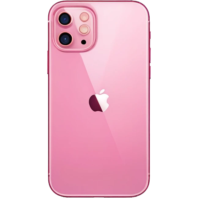 Pink iPhone 12 emoji