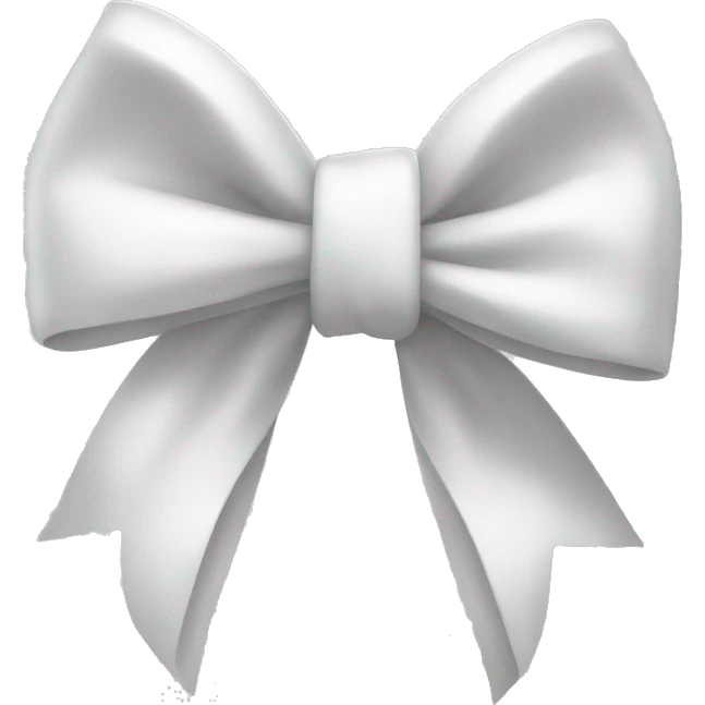 white bow emoji