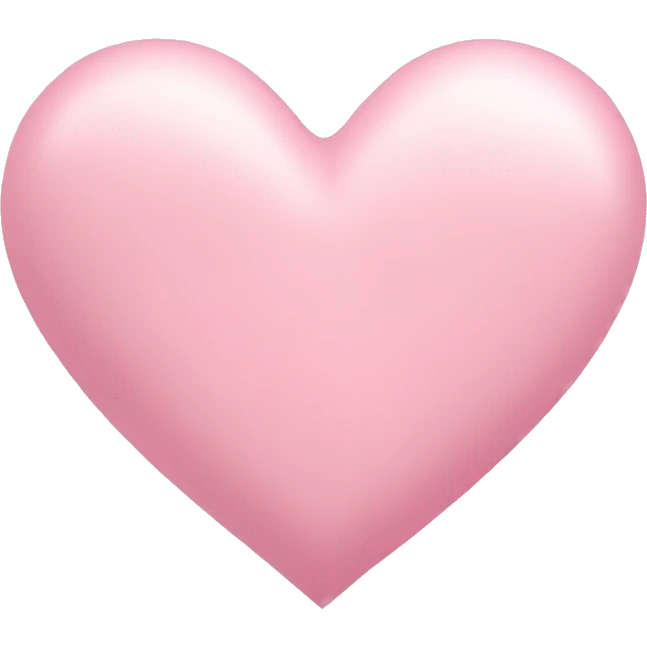 Pastel pink heart emoji