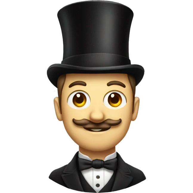 british man with a tophat and monocle emoji