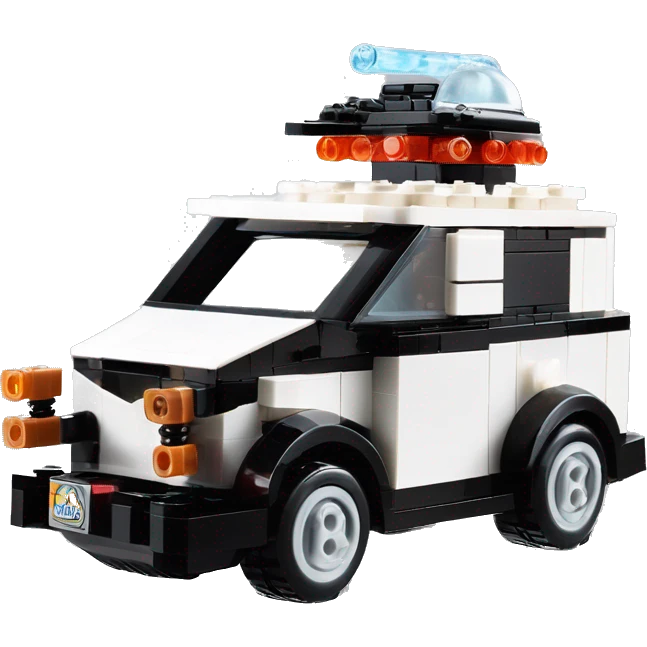 1/18 Lego Barbie dream nightmare vw bug rv camper Haunted Cabin Darth Vader’s ice cube race car with bright white headlights and light saber bumpers  emoji