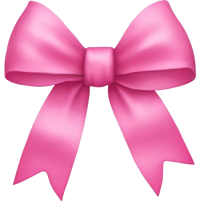 pink bow emoji