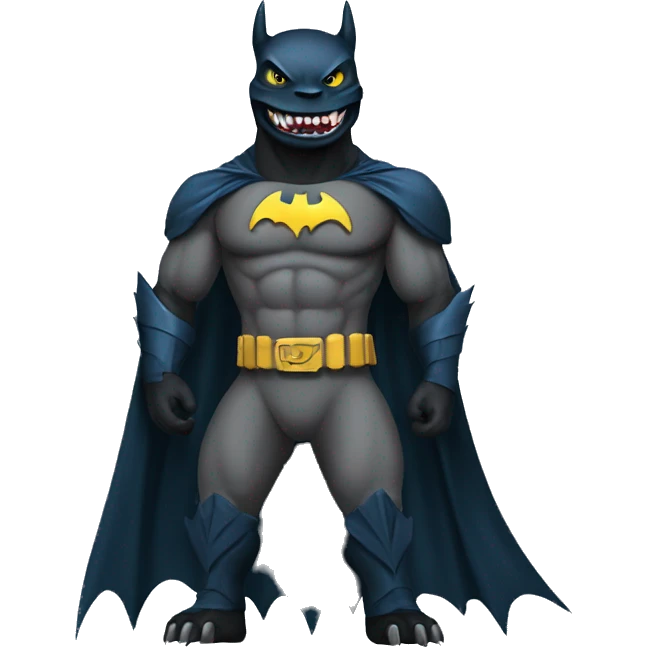 Godzilla dressed as Batman emoji