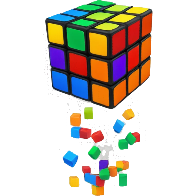 Rubik cube colors emoji