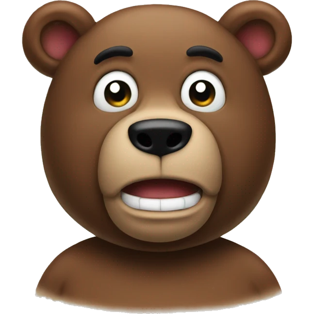 stupid bear emoji