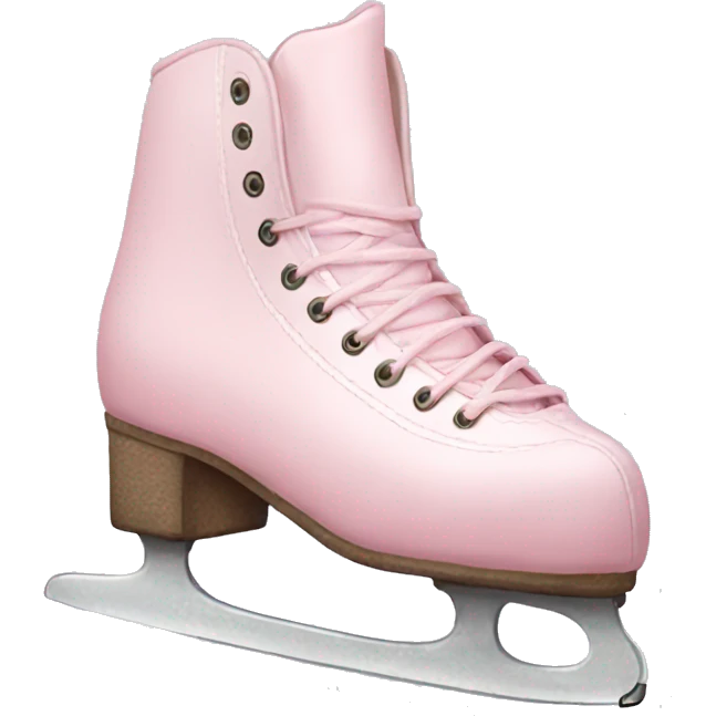 pastel pink ice skates emoji