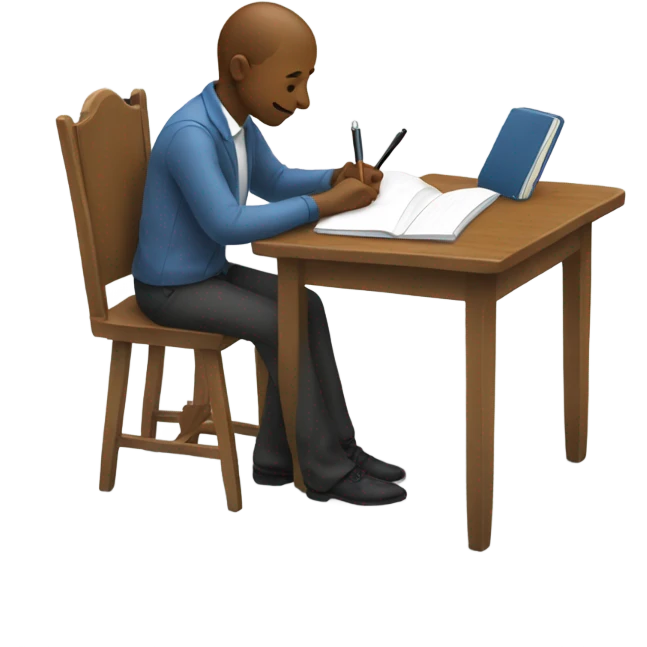 Writing a note down emoji