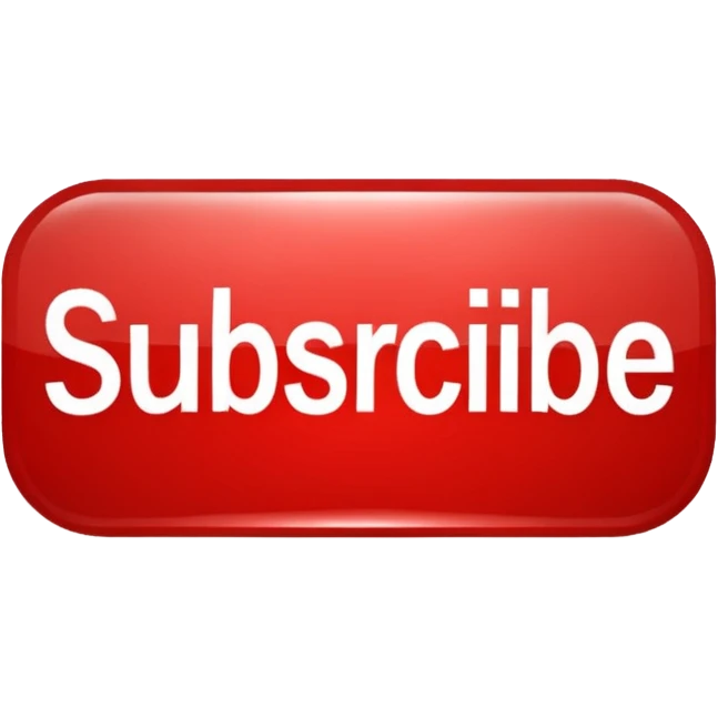A red subscribe botton like YouTube emoji