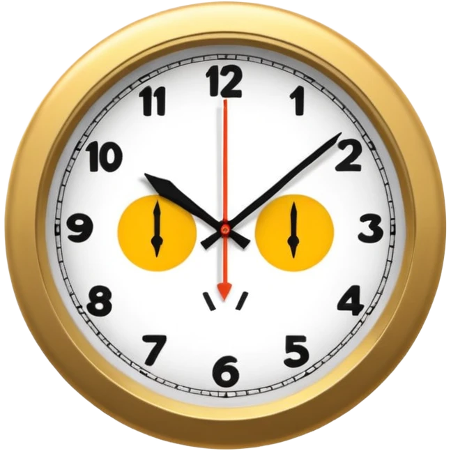 wall clock emoji