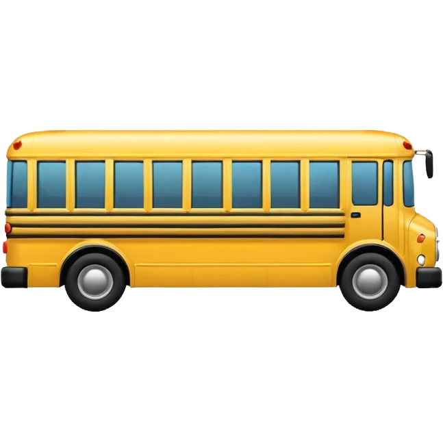 school bus emoji