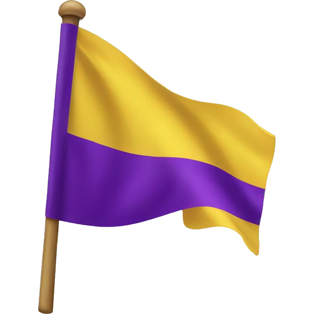 yellow flag with purple circle on it emoji