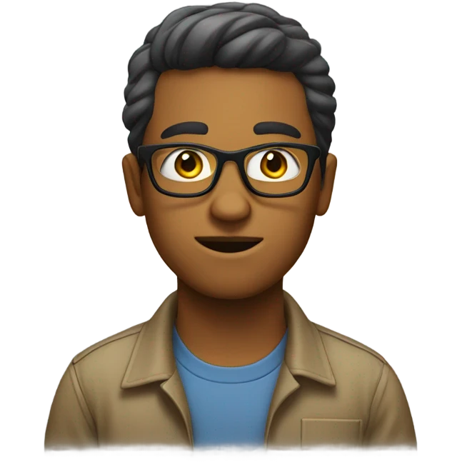 Nerd being informative  emoji