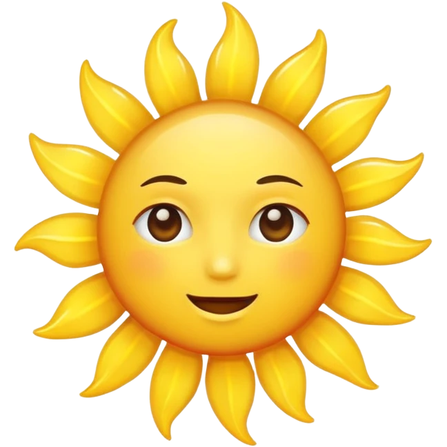sun, witout any face emoji