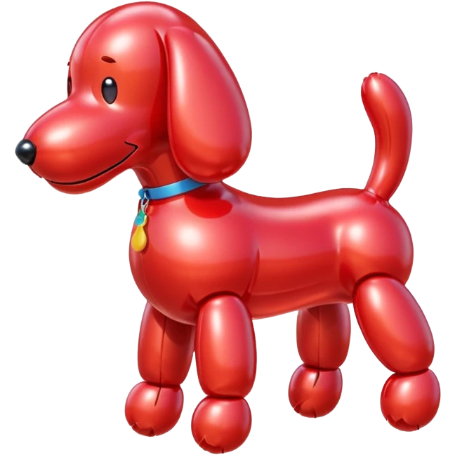 red ballon dog emoji