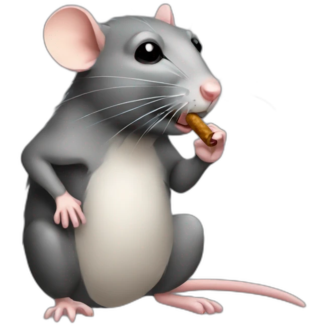 rat smoking a sigarette emoji
