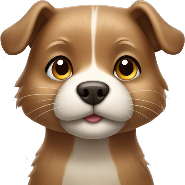 beaver york dog, girl, cute face emoji