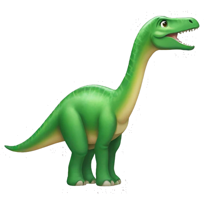 a green Brachiosaurus emoji