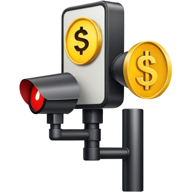 signal lights with money  emoji