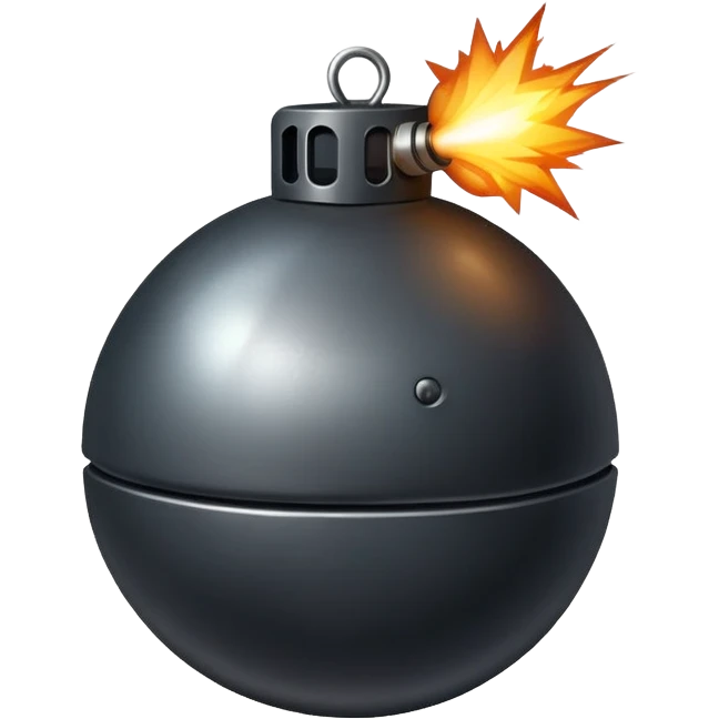 A bomb emoji