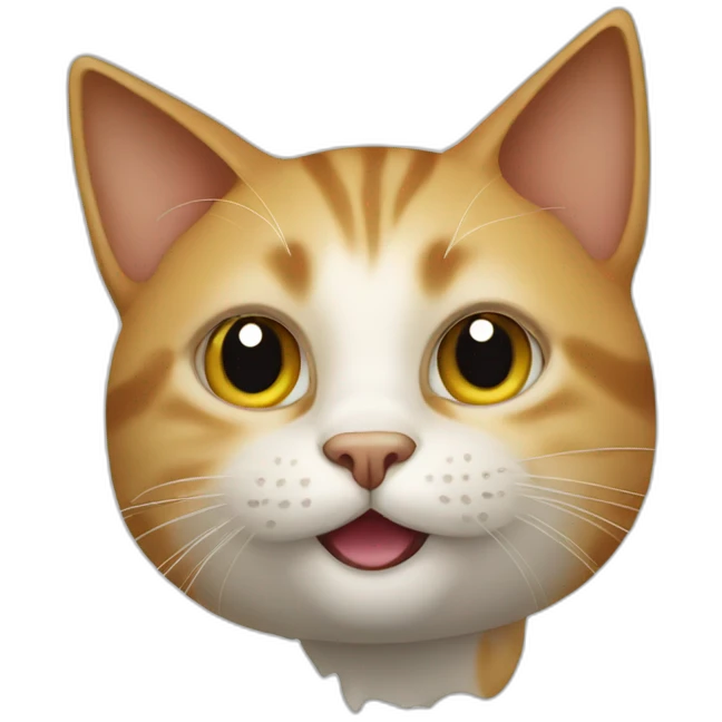 cat, on its bellow emoji