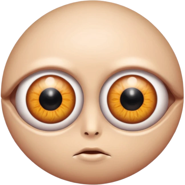 different coloured eye balls emoji